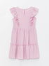 LC Waikiki Crew Neck Ruffle Detailed Girl Dress